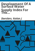 Development_of_a_surface_water_supply_index_for_the_Western_United_States