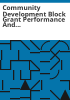 Community_development_block_grant_performance_and_evaluation_report