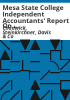 Mesa_State_College_independent_accountants__report_on_the_application_of_agreed-upon_procedures__June_30__2007