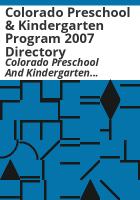 Colorado_Preschool___Kindergarten_Program_2007_directory