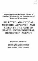 Standard_methods_for_the_examination_of_water_and_wastewater___Selected_analytical_methods_approved_and_cited_by_the_United_States_Environmental_Protection_Agency