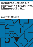 Reintroduction_of_burrowing_owls_into_Minnesota___a_feasibility_study