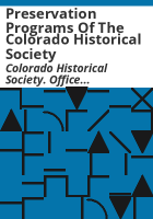 Preservation_programs_of_the_Colorado_Historical_Society