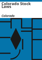 Colorado_stock_laws