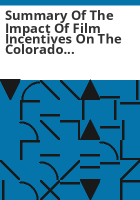 Summary_of_the_impact_of_film_incentives_on_the_Colorado_economy_and_on_public_revenues