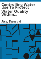 Controlling_water_use_to_protect_water_quality_within_western_allocation_systems